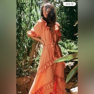 - - Free people oh so romantic maxi dress